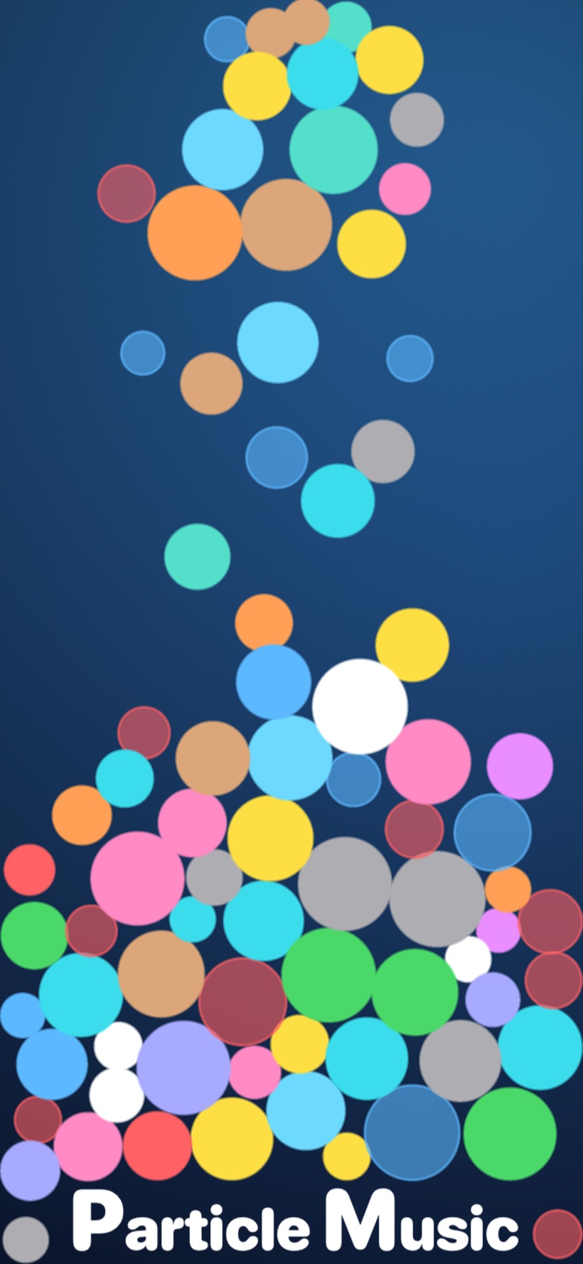 Particle Music launch screen